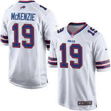 Men Buffalo Bills 19 Isaiah McKenzie Nike White Game NFL Jersey